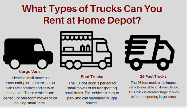 What Types of Trucks Can You Rent at Home Depot?